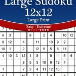 Bol | Large Sudoku 12X12 Large Print   Easy To Extreme