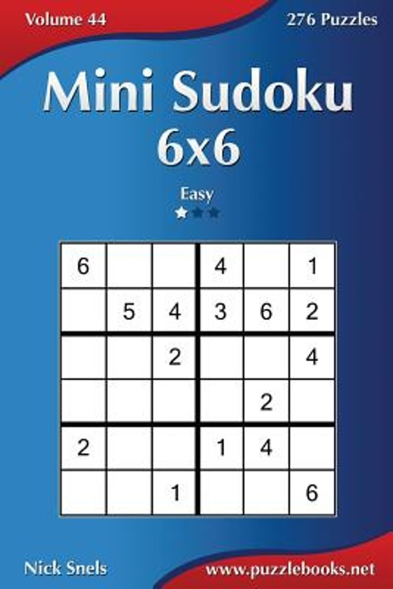 Bol | Mini Sudoku 6X6 - Easy - Volume 44 - 276 Puzzles