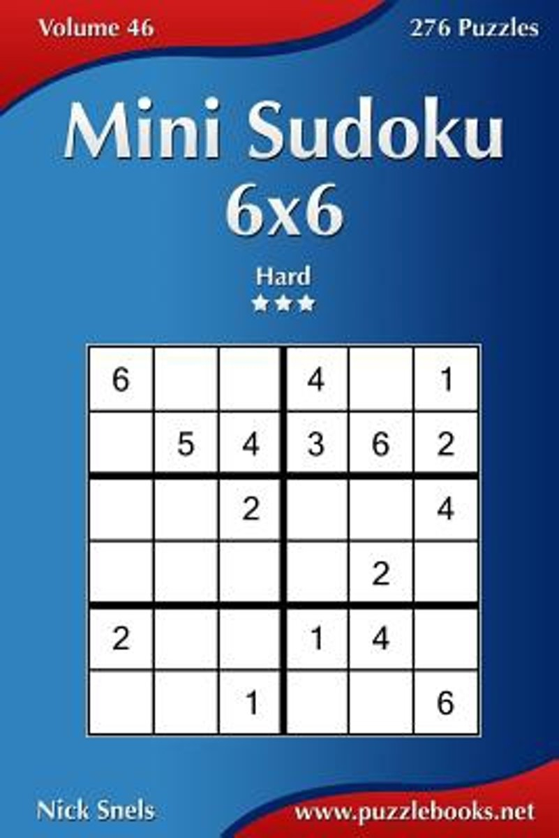 Bol | Mini Sudoku 6X6 - Hard - Volume 46 - 276 Puzzles