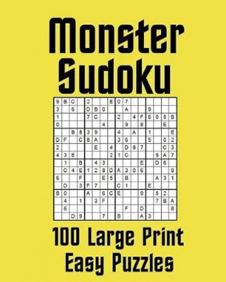 Bol Monster Sudoku 100 Large Print Easy Puzzles, Kit Sudoku Printable
