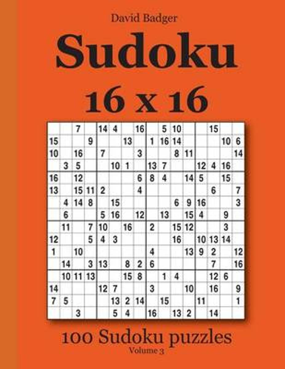 Bol | Sudoku 16 X 16, David Badger | 9783954972470 | Boeken
