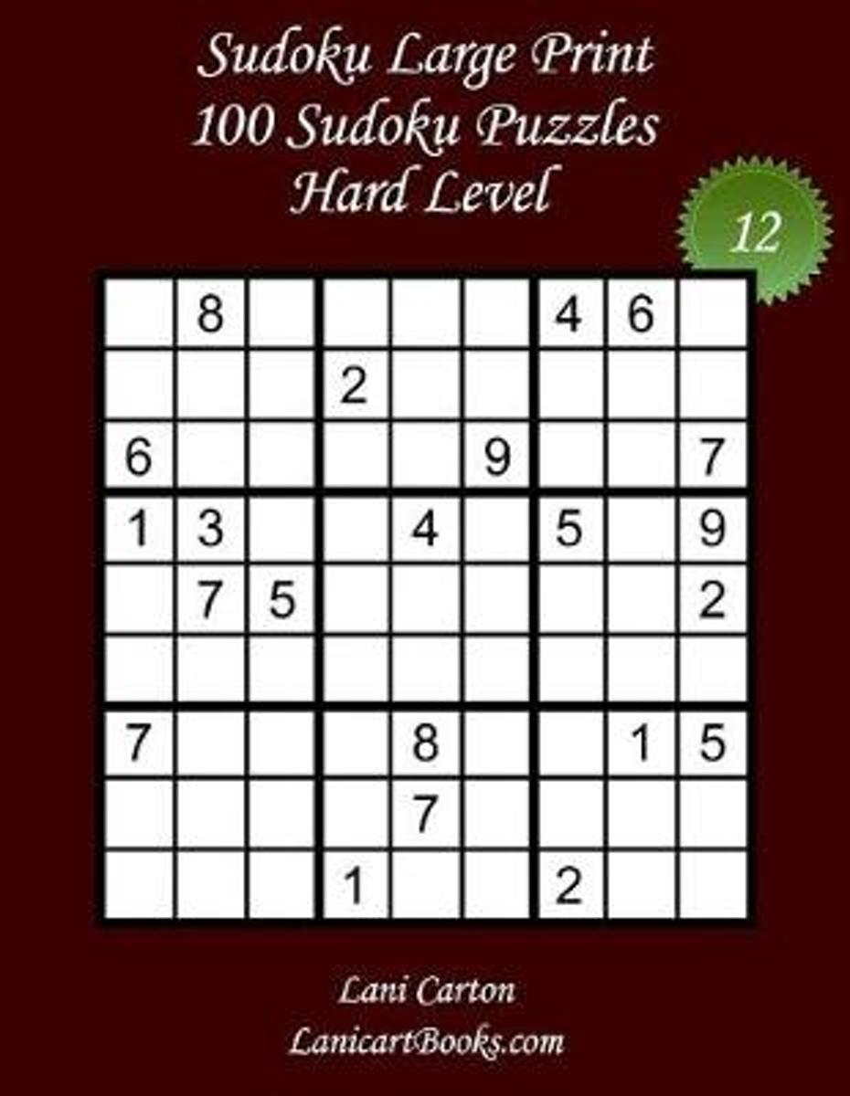 Bol | Sudoku Large Print - Hard Level - N 12, Lani