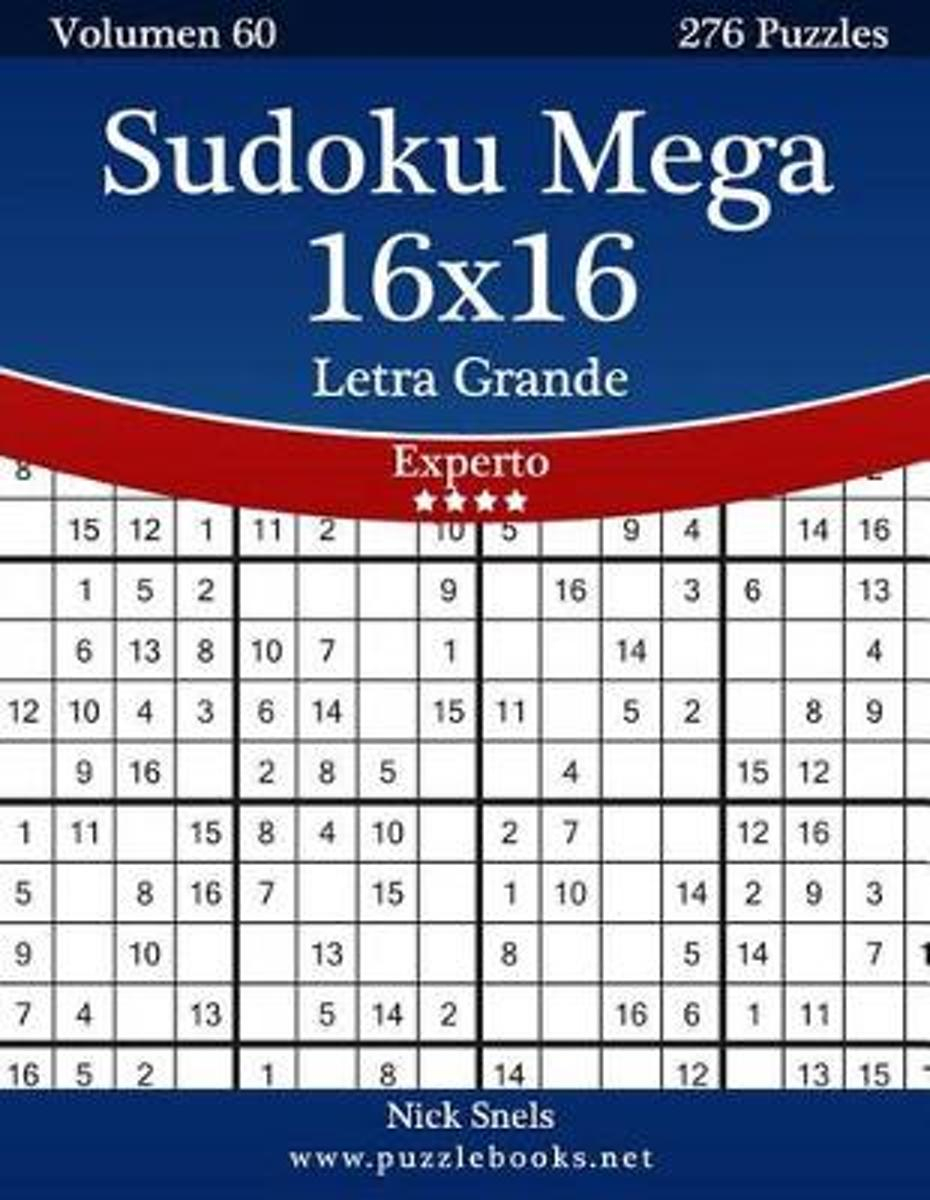 Bol | Sudoku Mega 16X16 Impresiones Con Letra Grande