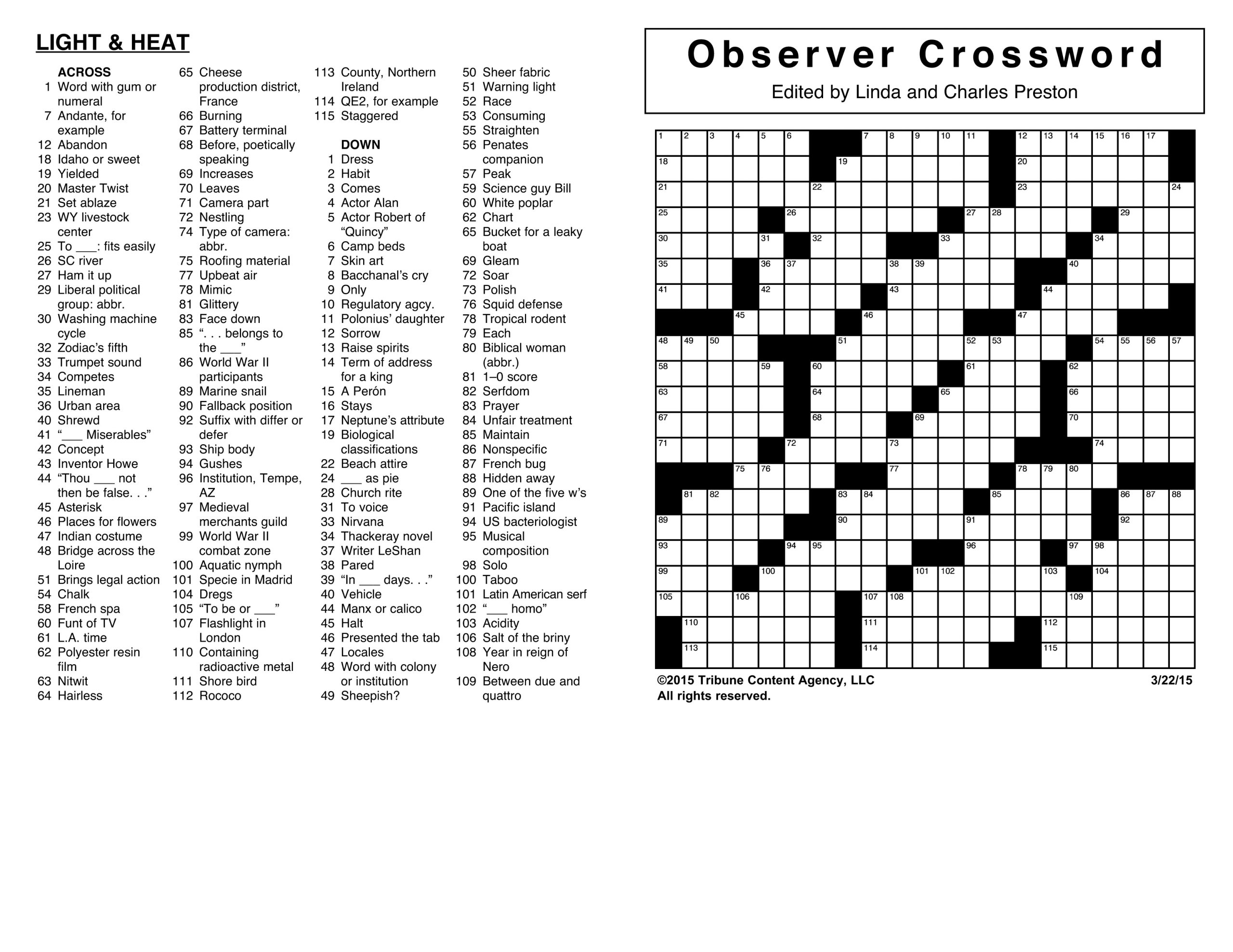 Crosswords Archives | Tribune Content Agency