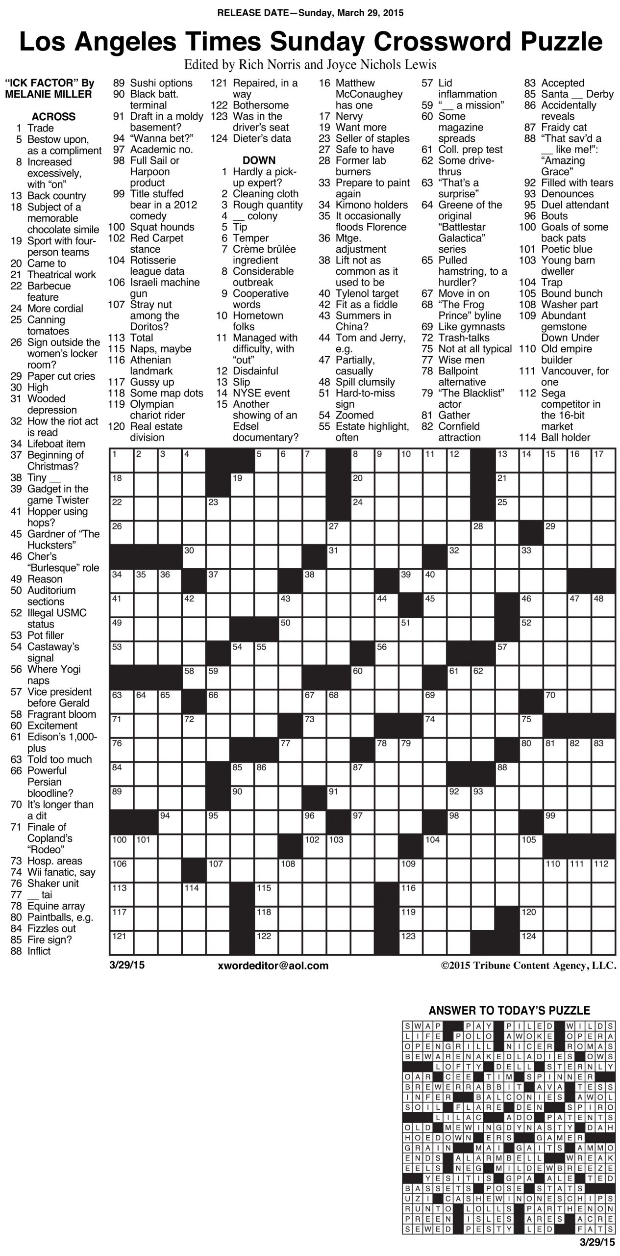 Daily Mirror Quick Crossword Today Free