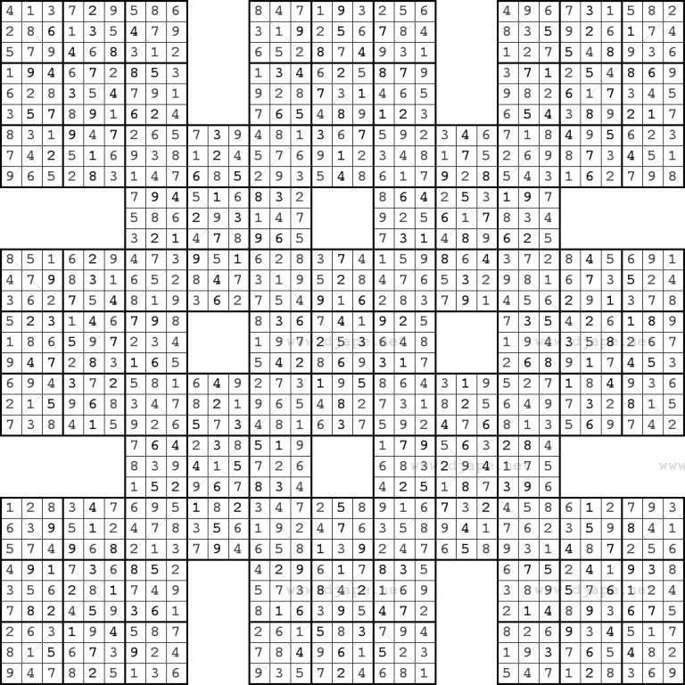 double harakiri sudoku x sudoku printable
