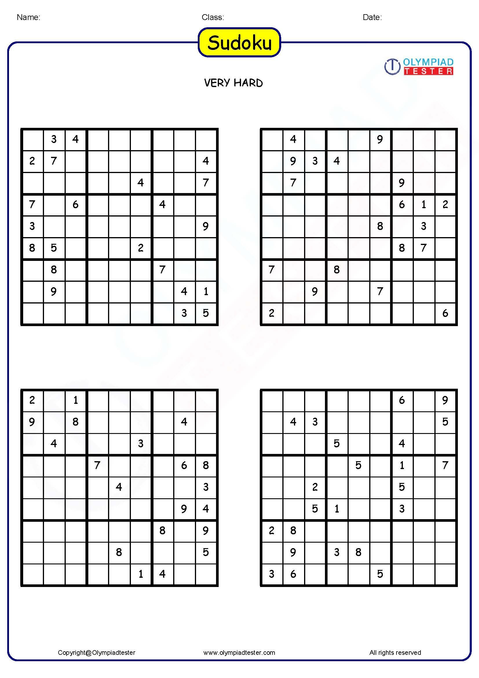 Download 05 Sudoku Math Puzzles For Your Kids As Pdf