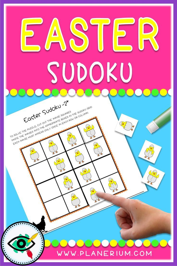 Easter – Sudoku – Easter Symbols | First Grade Games, Easter