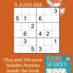 Easy 6X6 Sudoku Puzzle For Kids | Sudoku Puzzles, Puzzles