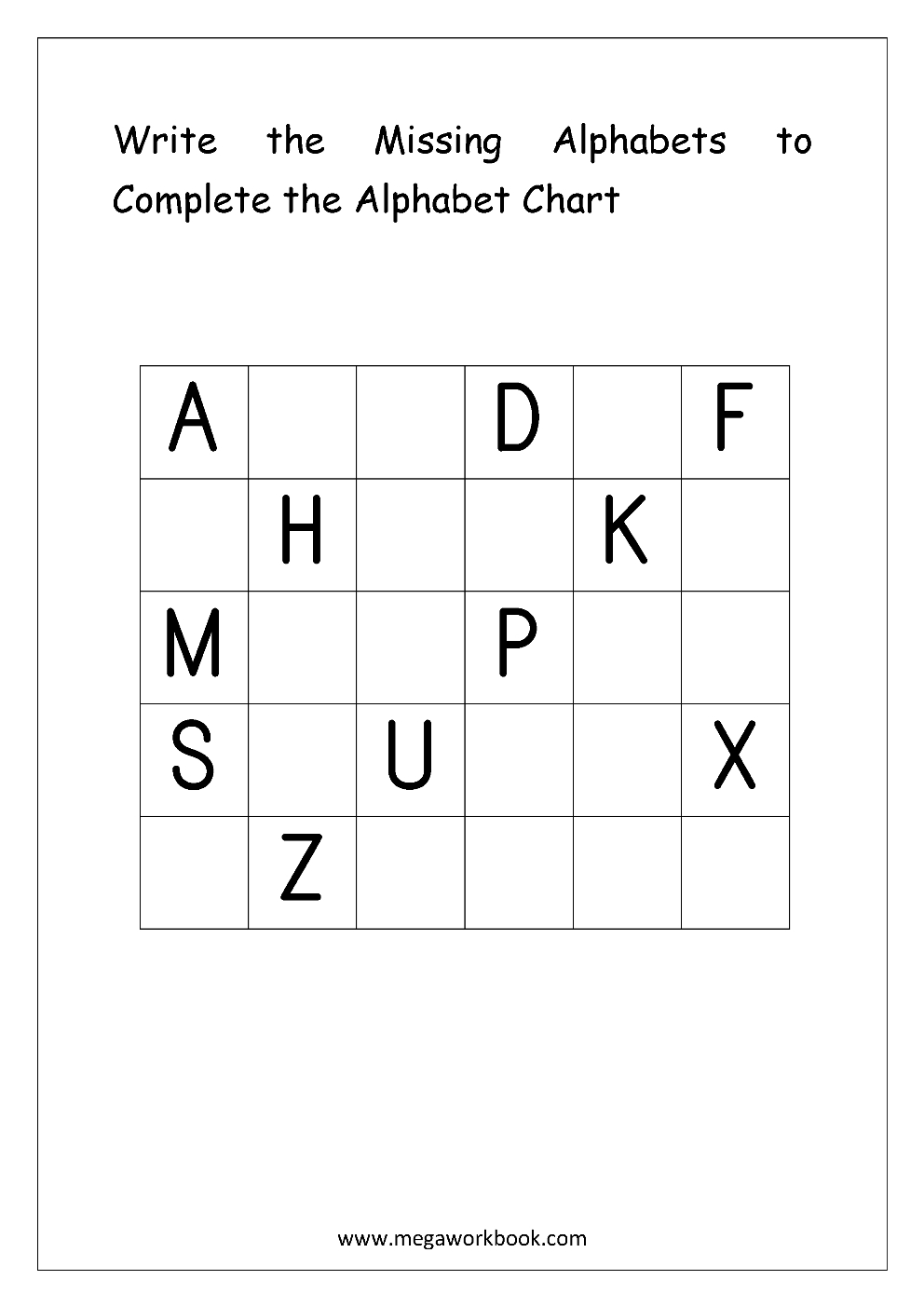 English Worksheets - Alphabetical Sequence | English