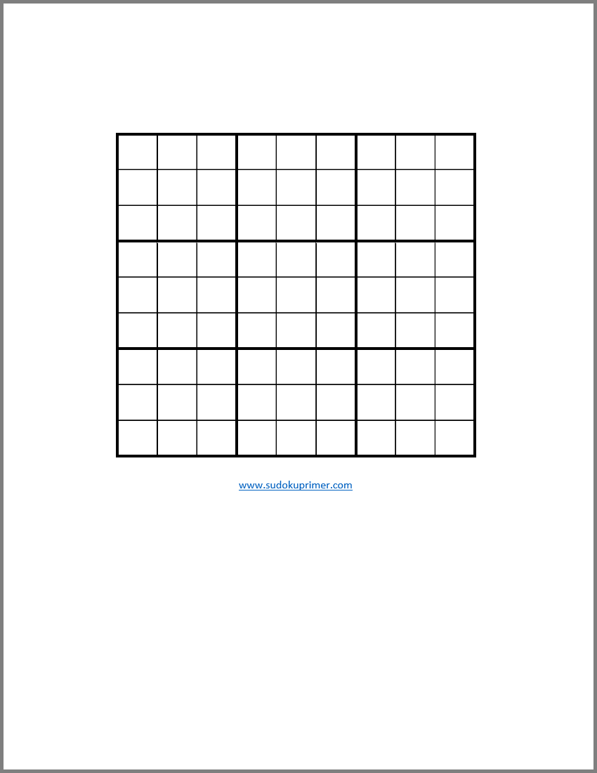Printable Sudoku Grids 2 Free Templates In Pdf, Word Sudoku Printable