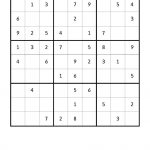 Free Downloadable Sudoku Puzzle Easy #1 | Sudoku Puzzles