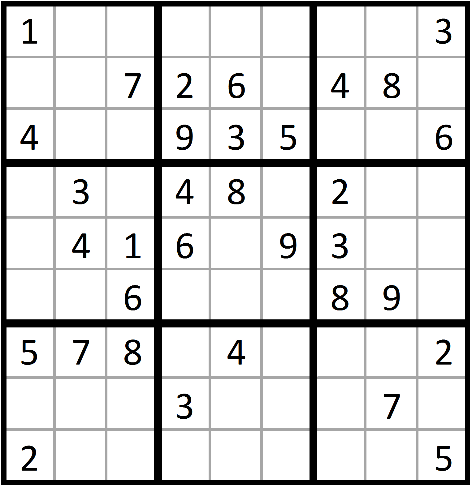 Printable Sudoku Puzzles Of Different Difficulty Sudoku Printable 