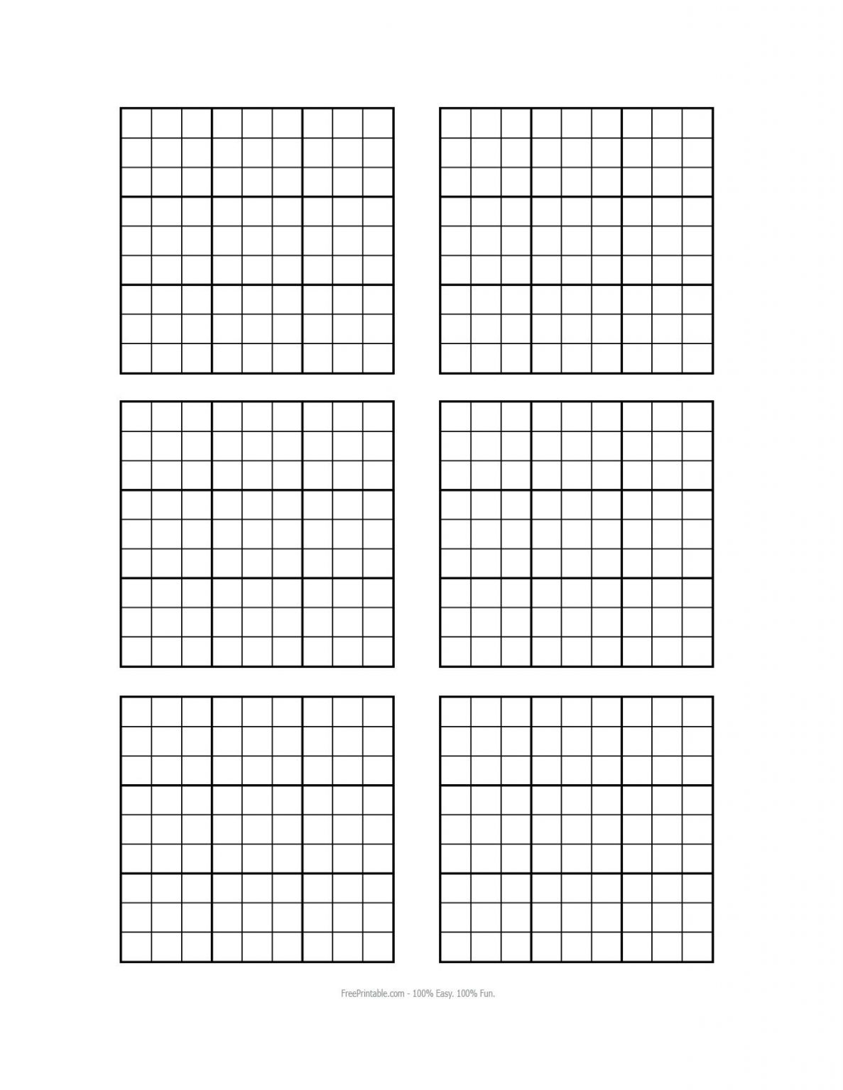 Free Printable Blank Sudoku Grids Sudoku Printable Grid Sudoku 