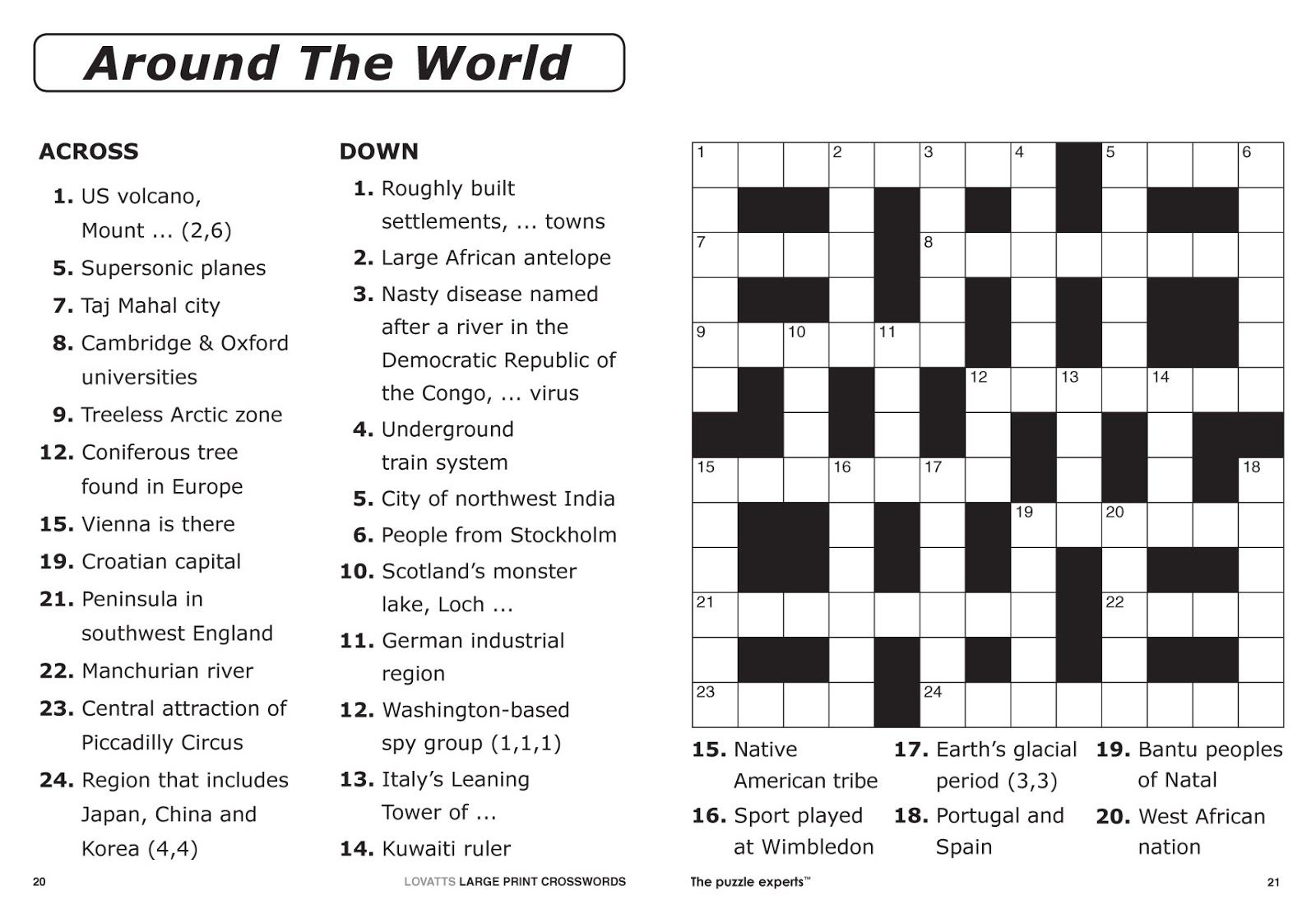 Free Printable Crossword Puzzles | Free Printable Crossword