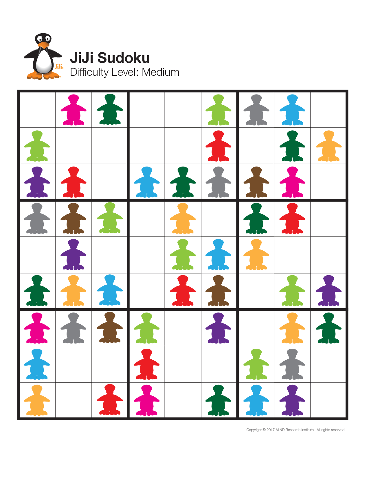 Free Visual Sudoku Puzzles - Celebrate Jiji Day! | Free Math