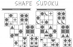 Hi, Here Are A Classic Game Sudoku, With Shapes. Free Pdf
