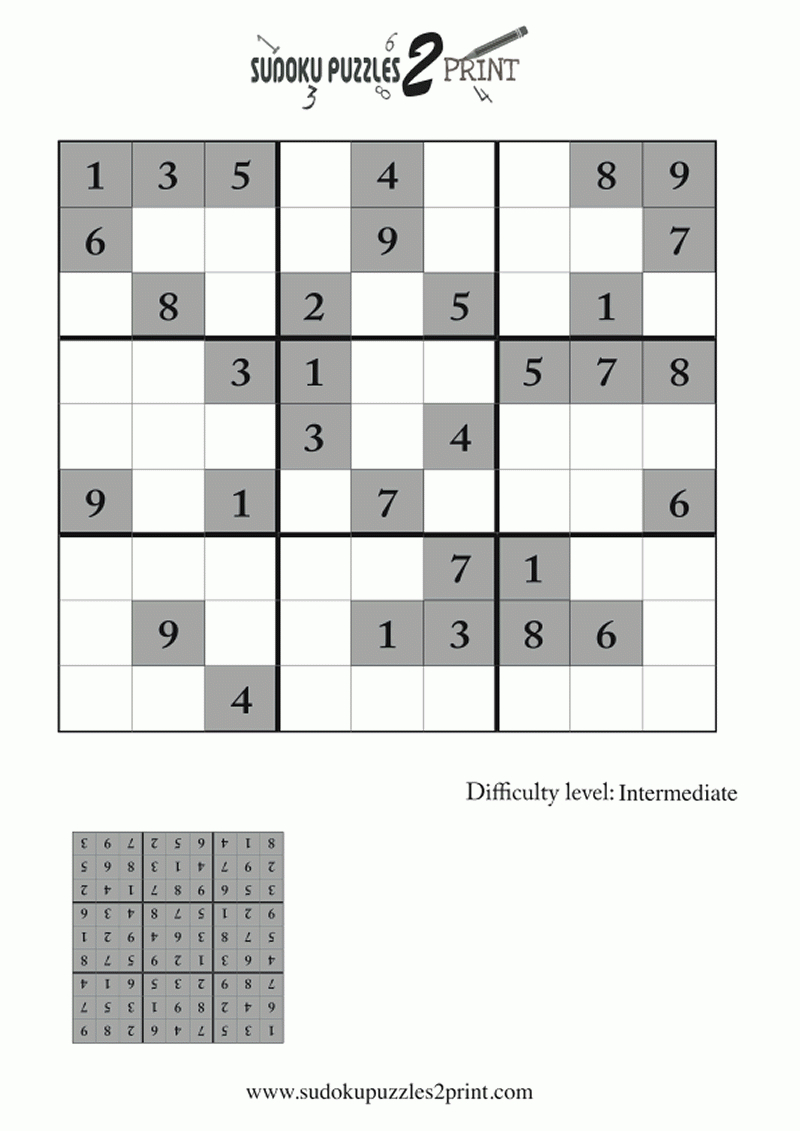 Intermediate Sudoku Puzzle 4
