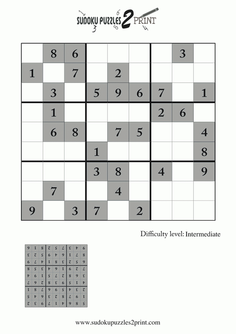 Intermediate Sudoku Puzzle 8