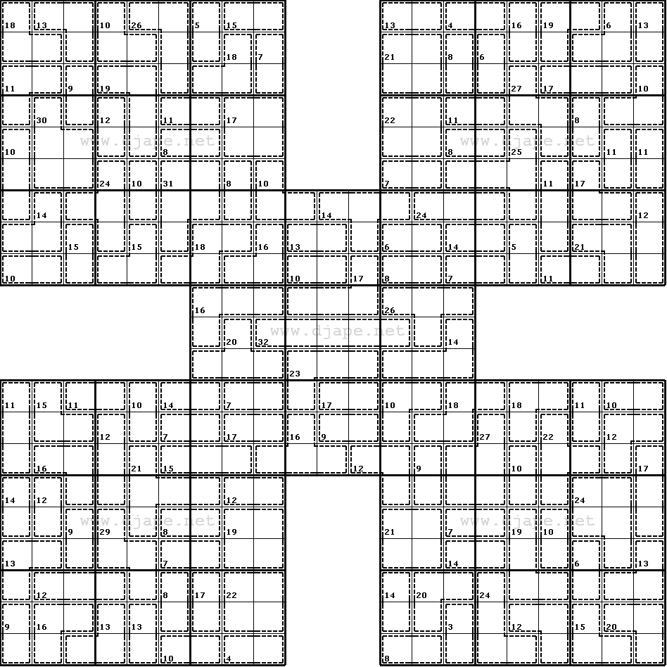 killer sudoku combinations