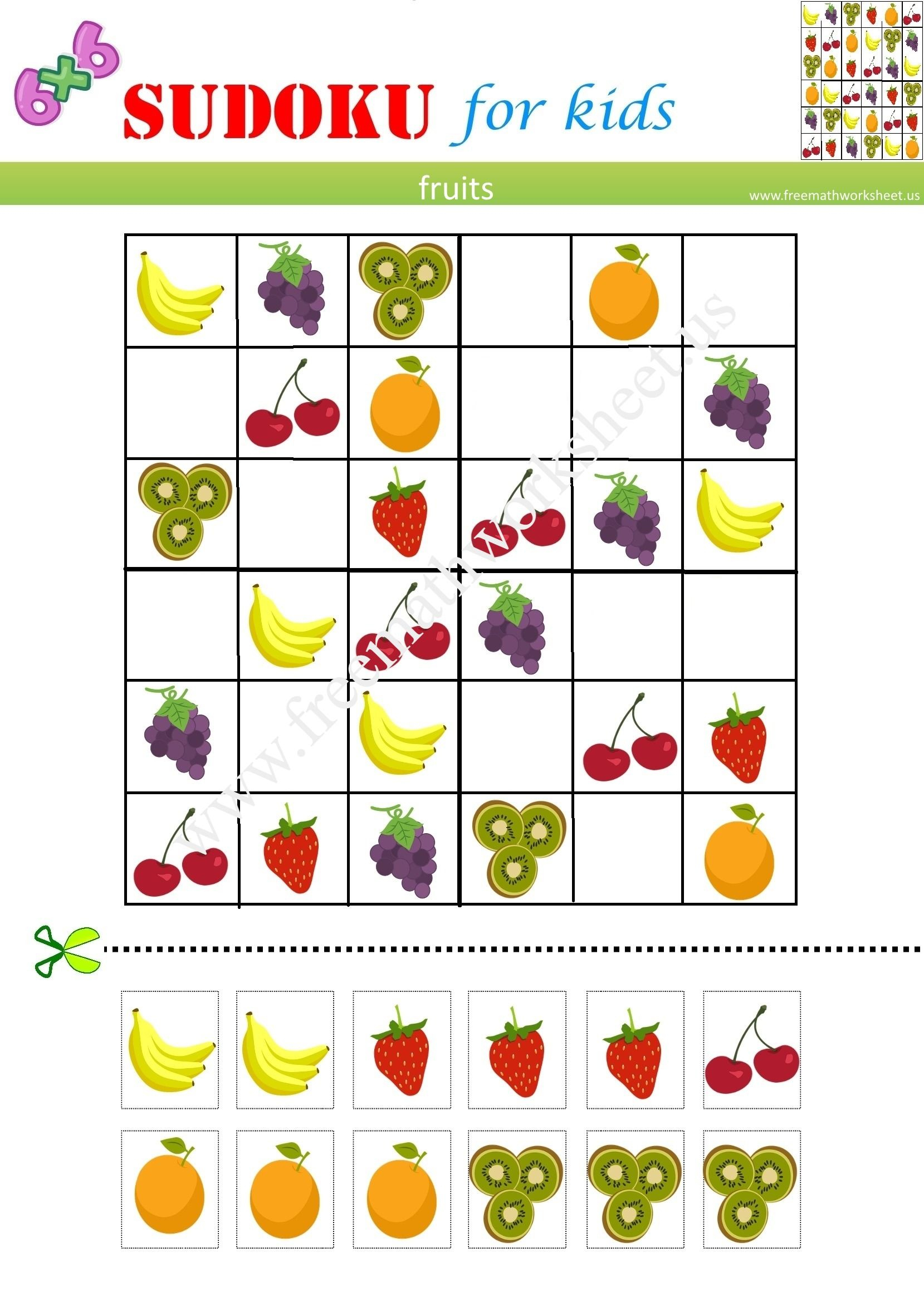 easy 6x6 sudoku printable