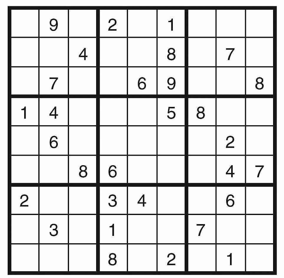 Łatwe Sudoku Do Druku 2