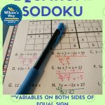 Multi Step Equation Sudoku Game | Solving Equations