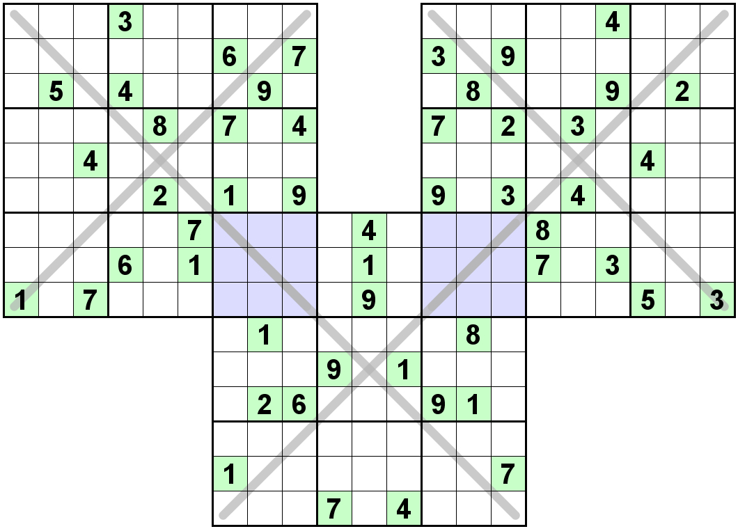 free printable diagonal sudoku puzzles