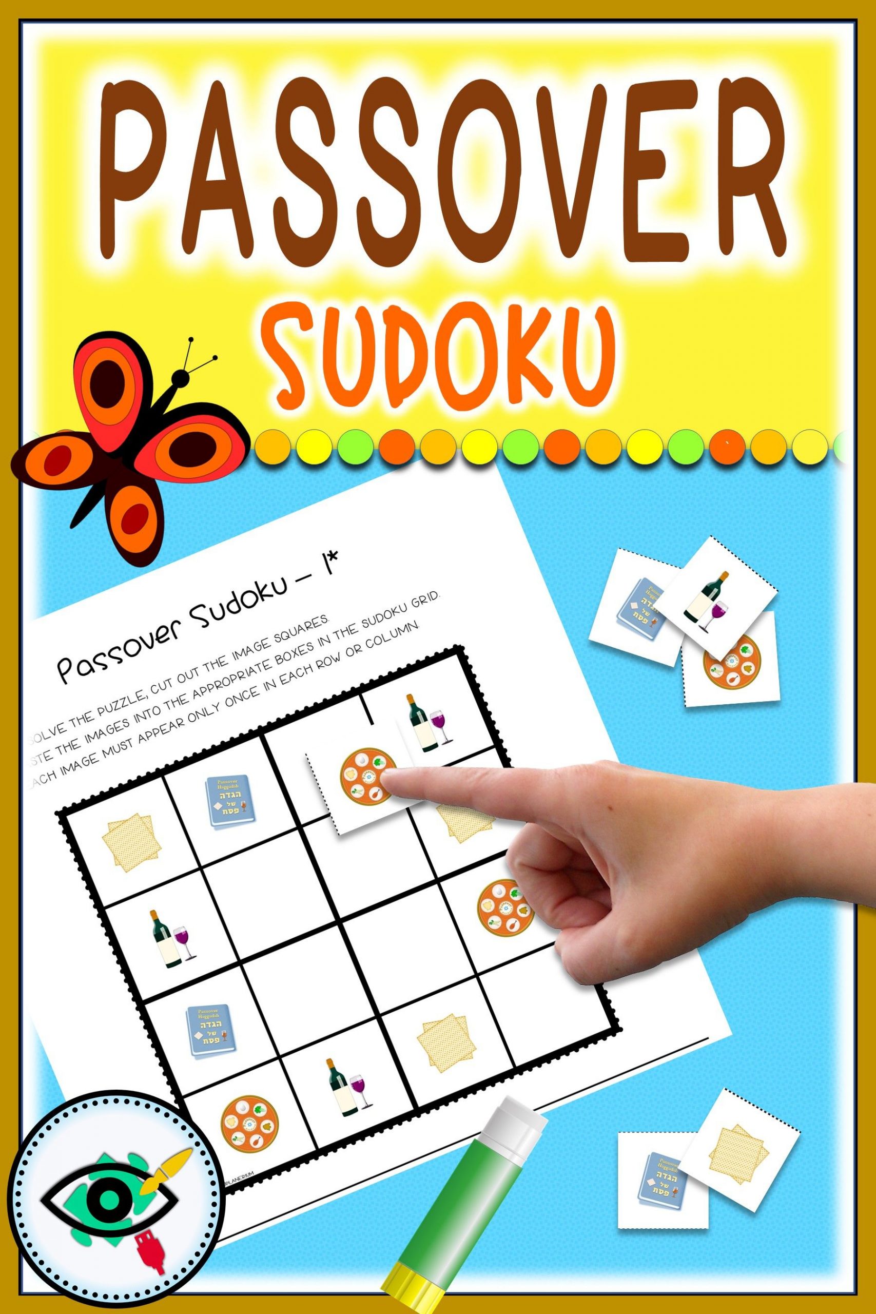 Passover Sudoku Game Printable | Games For Kids, First Grade