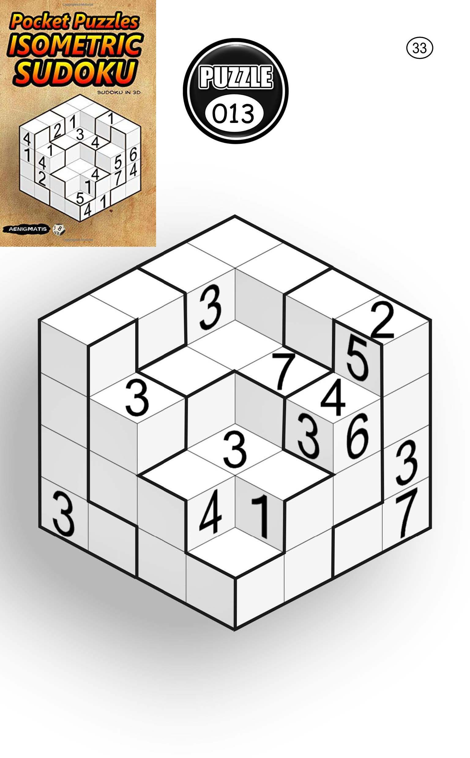 Pocket Puzzles Isometric Sudoku: Sudoku In 3D Amazon