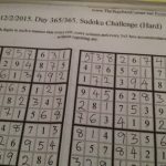 Post 365 Photo Challenge | 365 Sudoku Challenge 2015