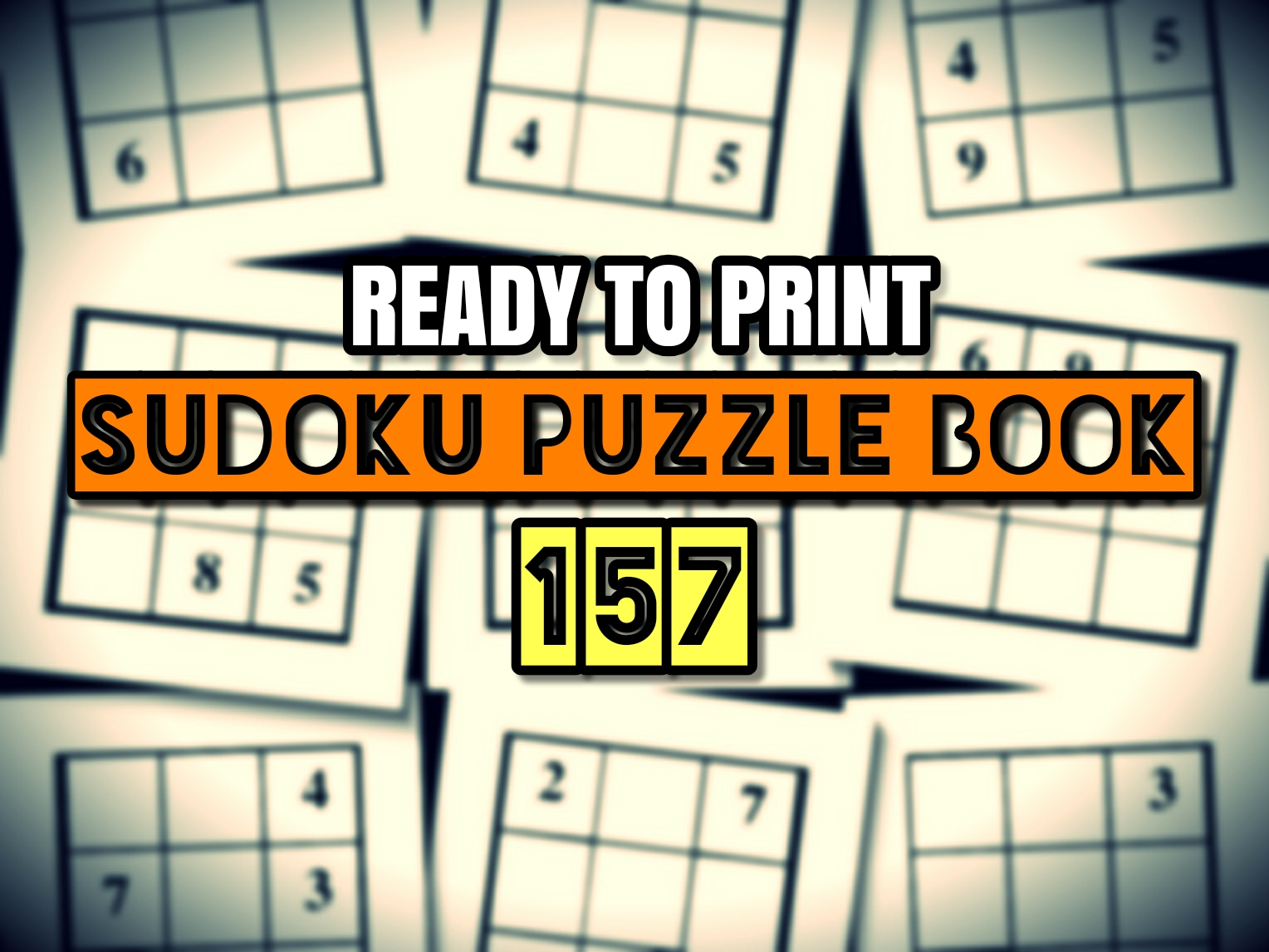 Print Ready Sudoku Puzzle Book Vol 157