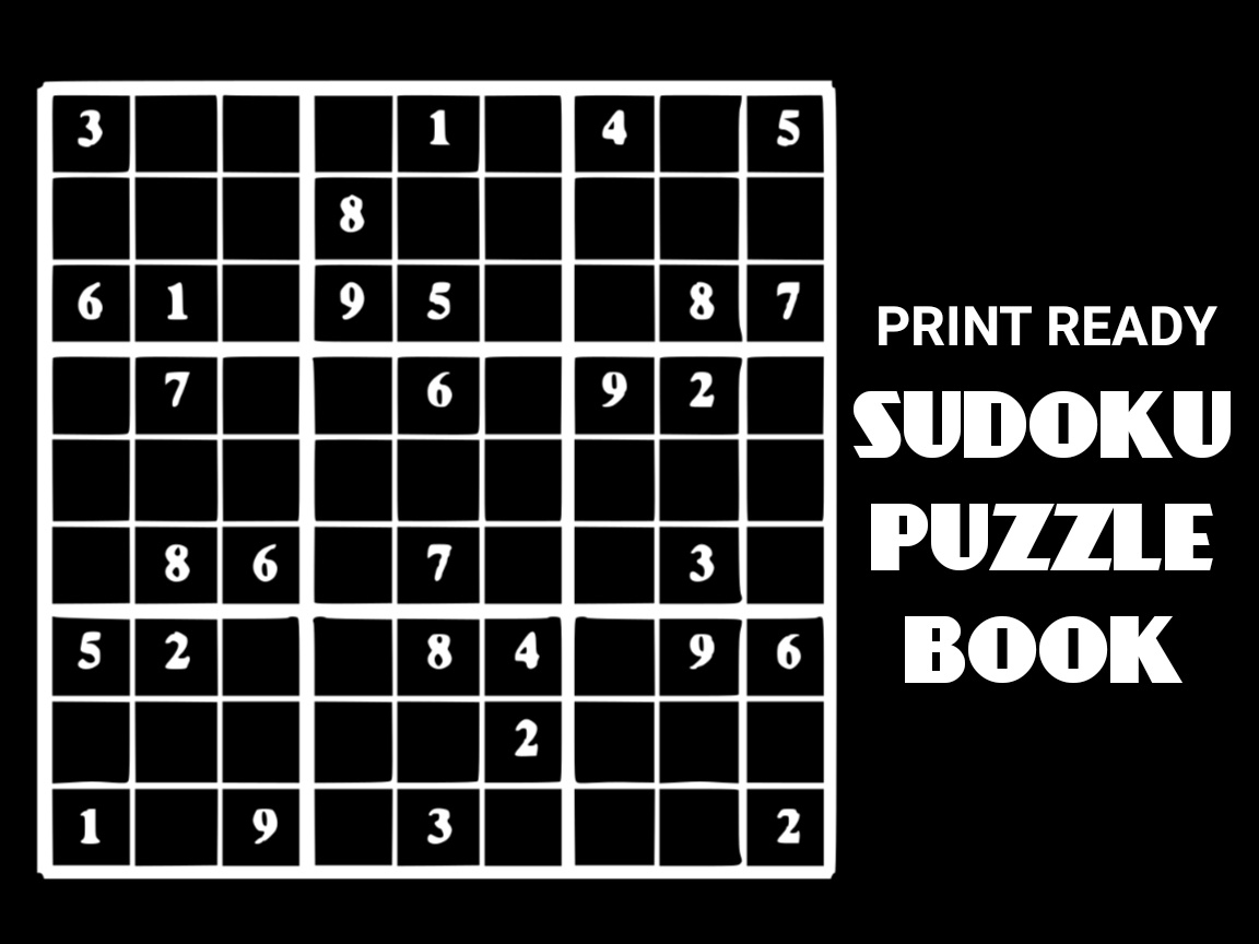 Print Ready Sudoku Puzzle Book Vol 99