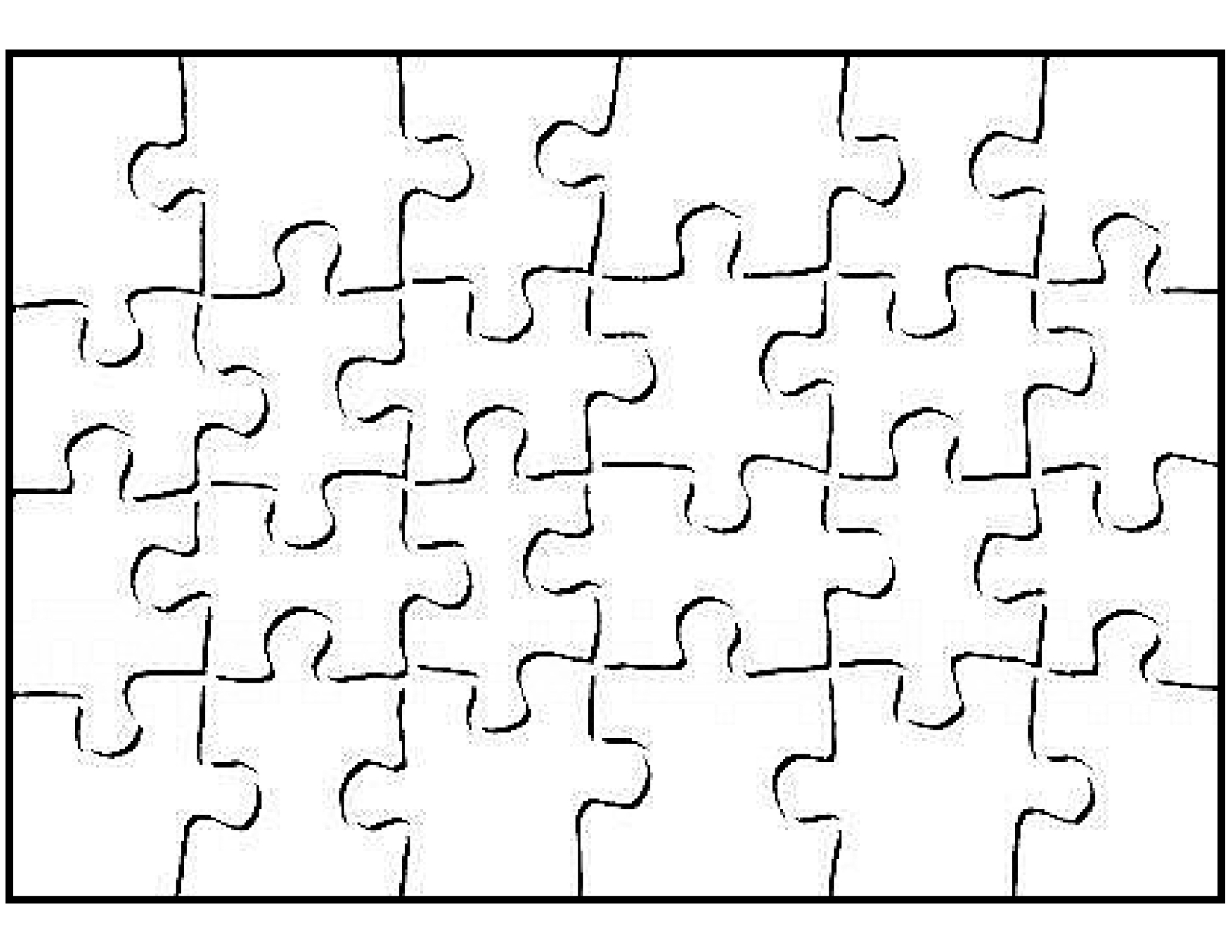 Printable Blank Puzzle Piece Template | Puzzle Piece