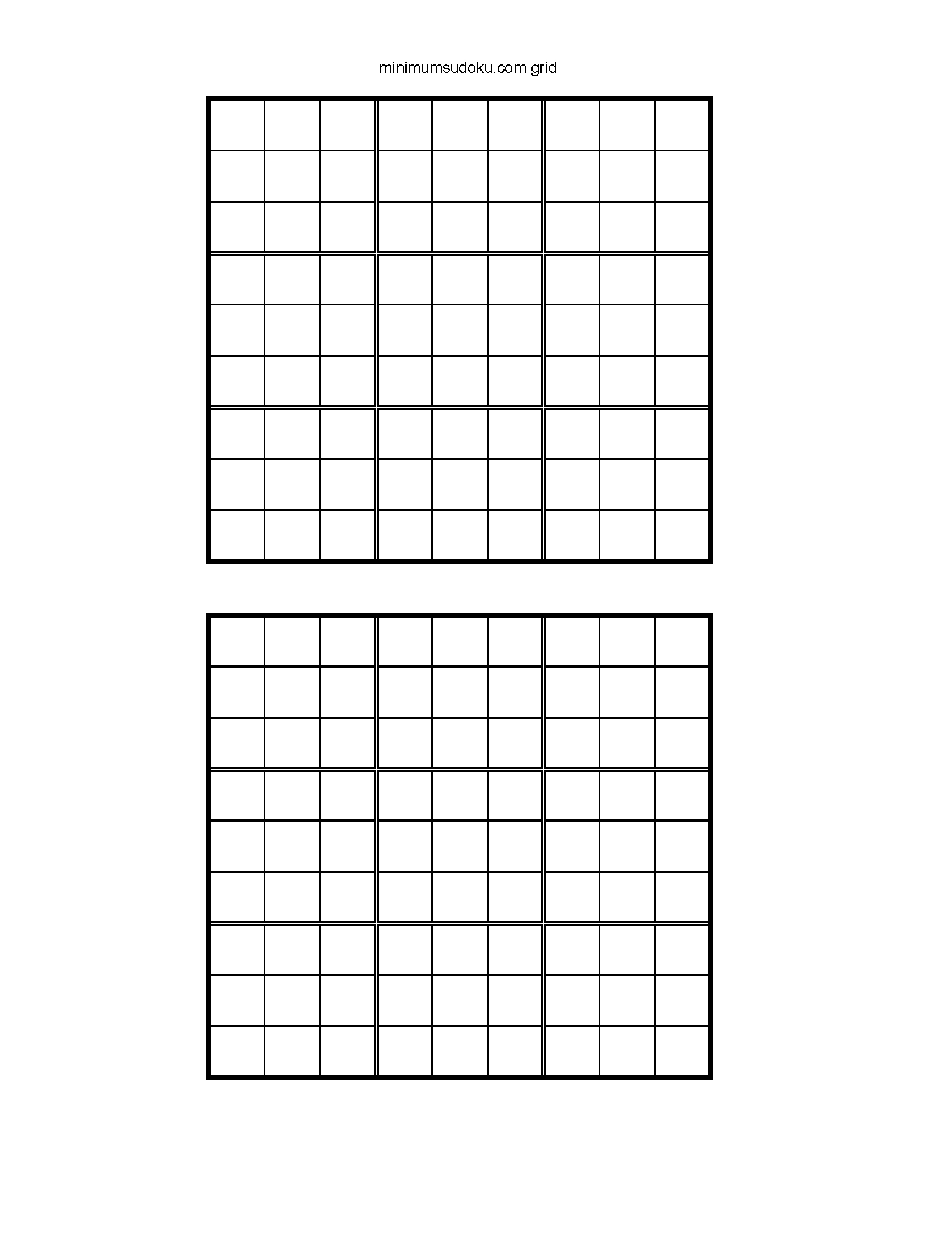 Printable Blank Sudoku Worksheet | Printable Worksheets And