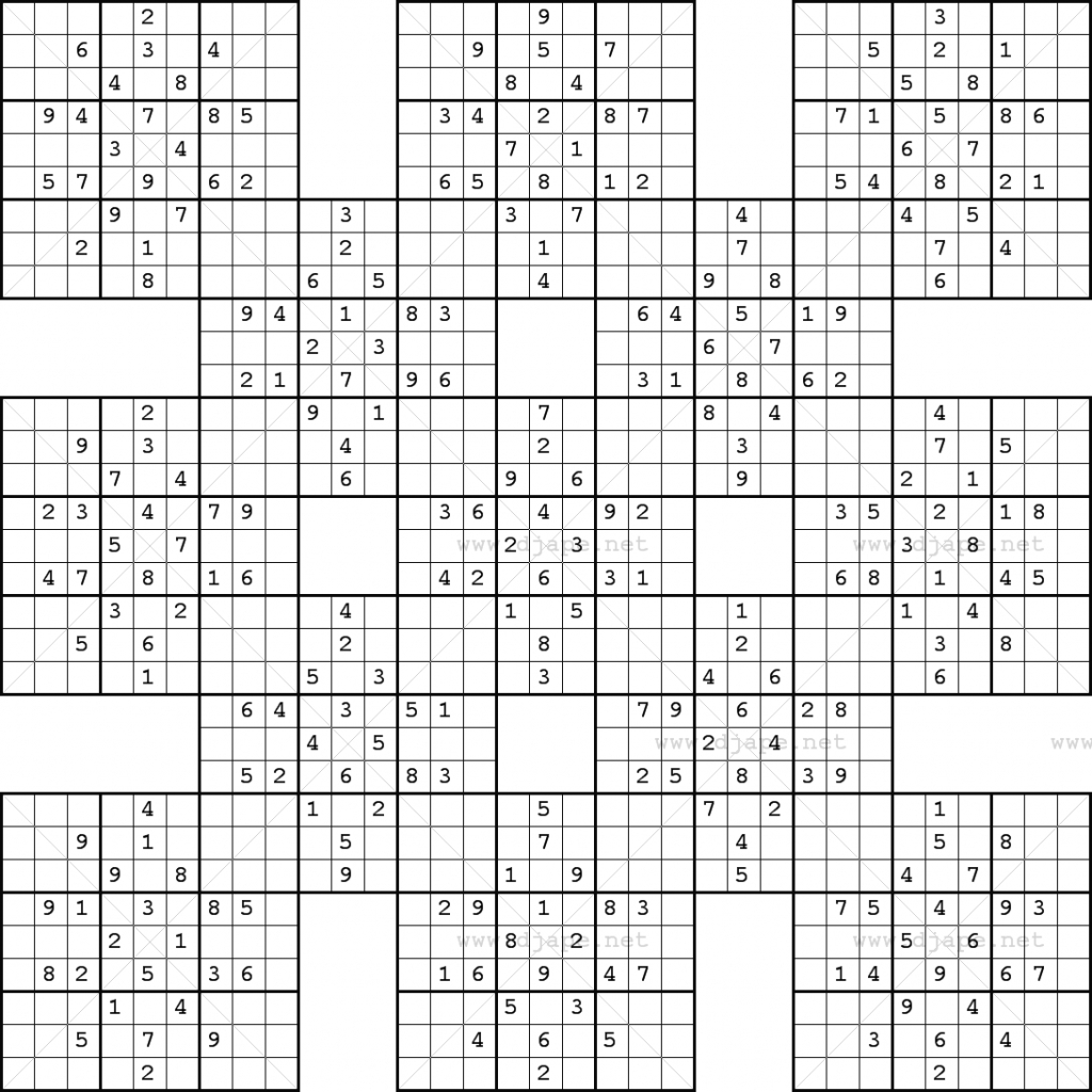 free printable 16x16 sudoku puzzles