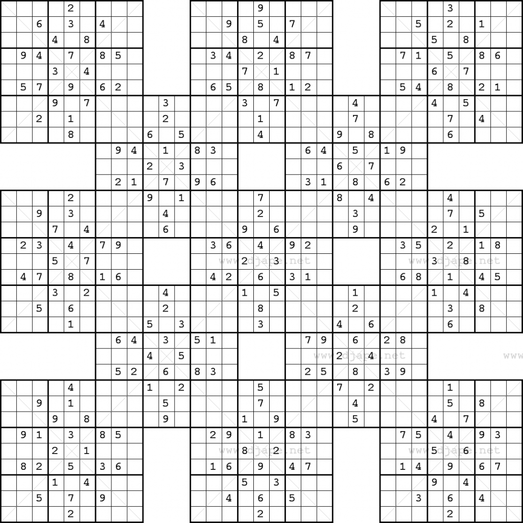 Free Large Printable 16x16 Sudoku Puzzles Sudoku Printable
