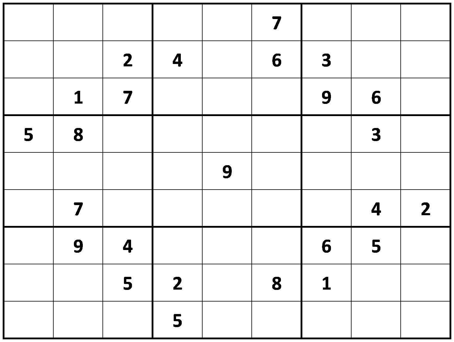 Printable - Difficult Sudoku Puzzles | Sudoku Printable