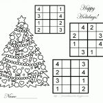 Printable Sudoku: Christmas Easy Sudoku For Children Kids