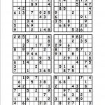 Printable Sudoku Puzzles 4 Per Page That Are Massif | Alma