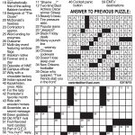 Sample Of Los Angeles Times Daily Crossword Puzzle | Tribune