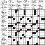 Sample Of Los Angeles Times Sunday Crossword Puzzle
