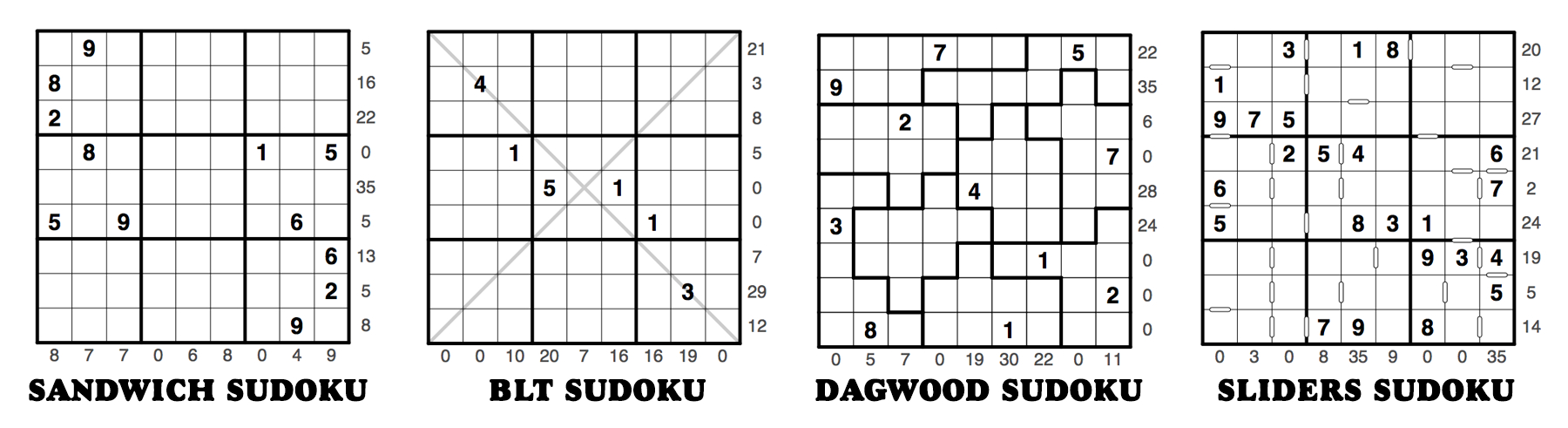 Sandwich Sudoku Puzzleskrazydad