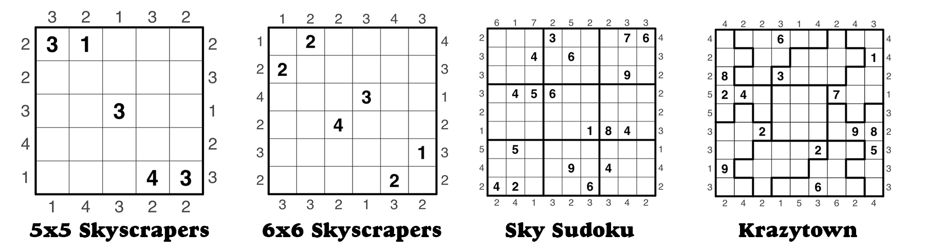 Skyscraper Sudoku Puzzleskrazydad