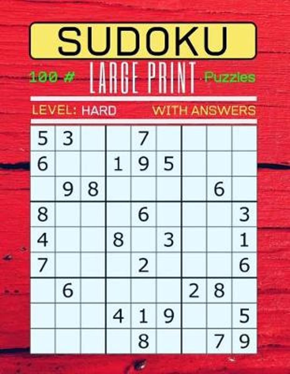 Sudoku 100 Large Print Puzzles Level Hard