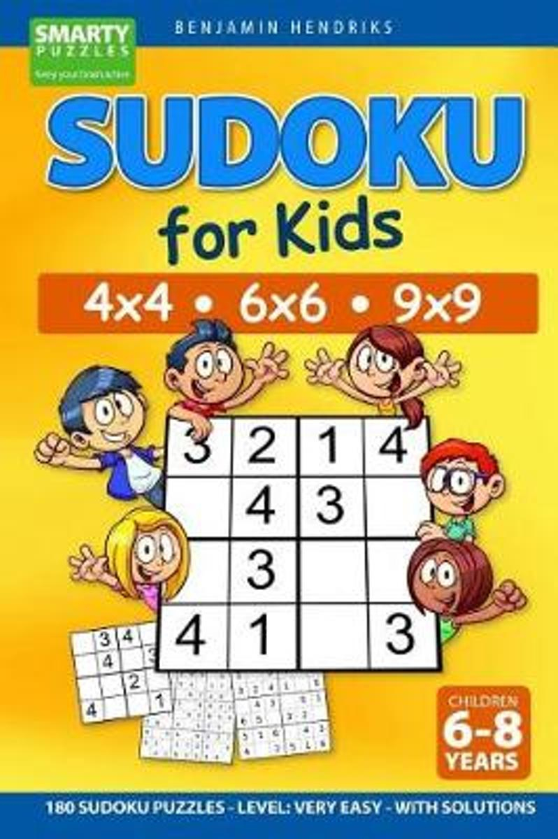 Sudoku For Kids 4X4 - 6X6 - 9X9 180 Sudoku Puzzles - Level