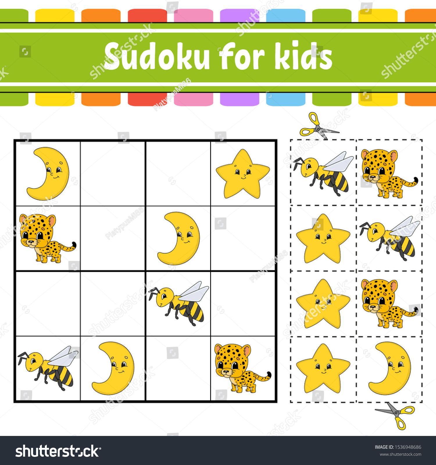 Sudoku For Kids. Education Developing Worksheet. Activity