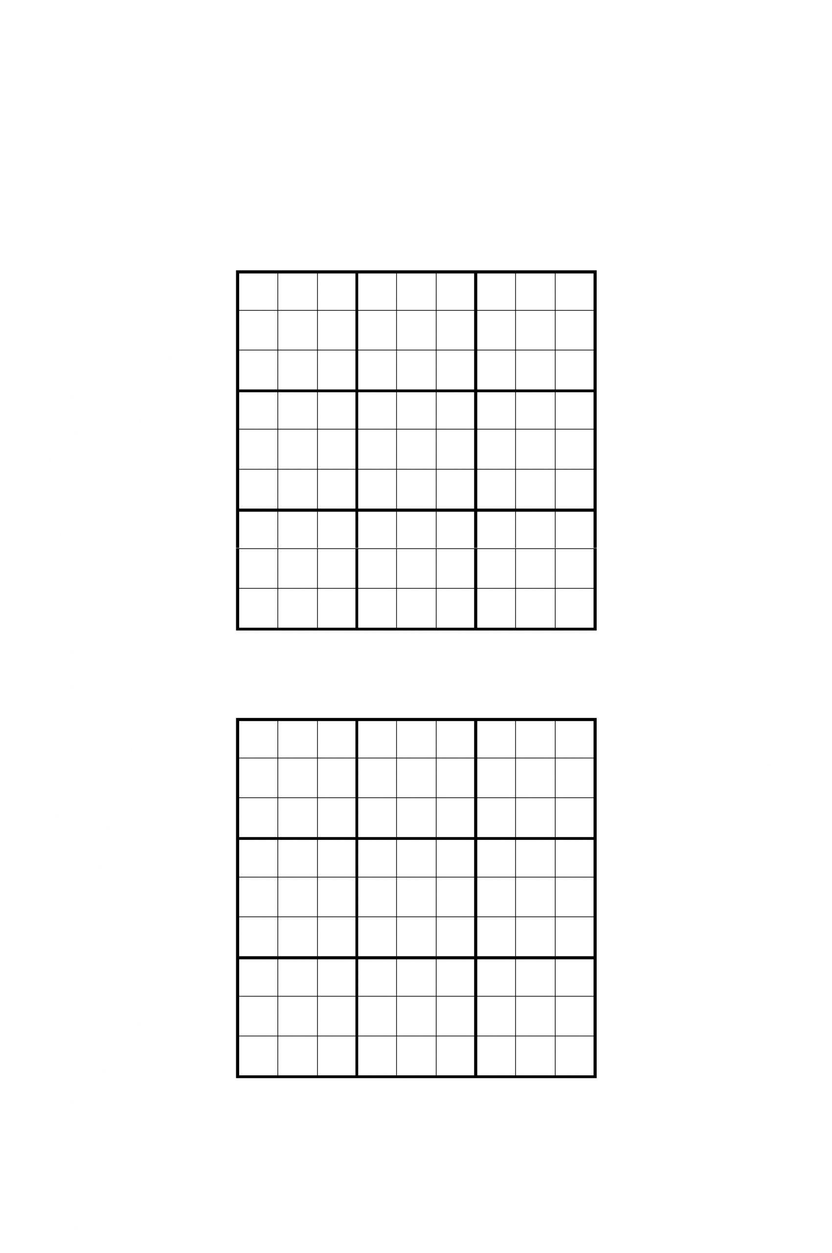 Printable Blank Sudoku Puzzle Grids Sudoku Printable