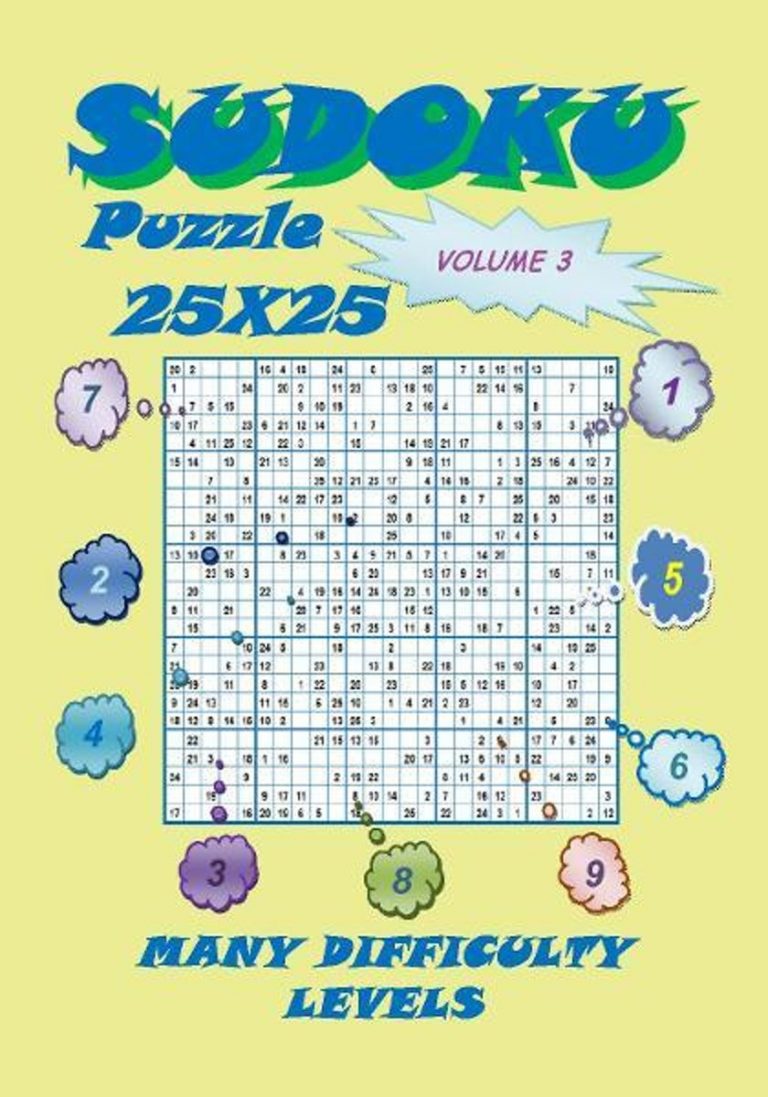 Sudoku Puzzle 25X25, Volume 3 Sudoku Printable
