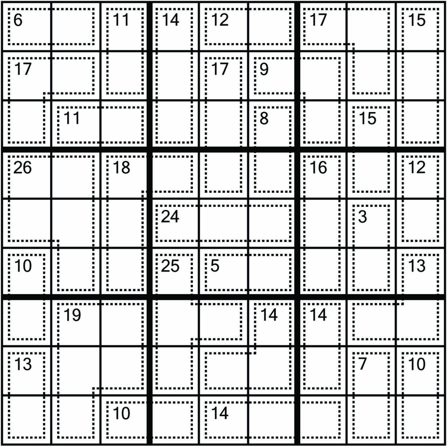 Sudoku, #puzzles, #killerpuzzle, Sumokusudoku